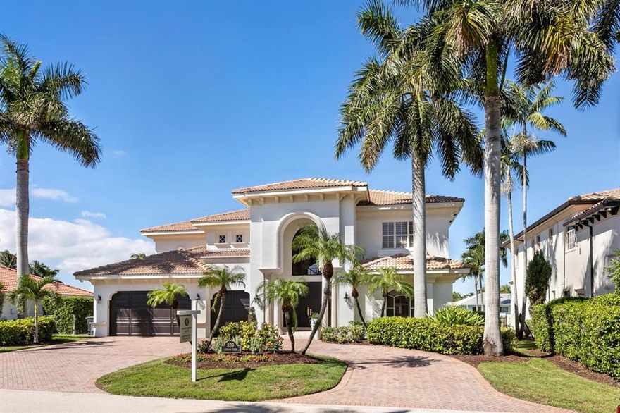 Luxury, Location & Lifestyle Stunning & Majestic Boater's Dream home.   85' Deepwater 5 homes from Direct Intracoastal Waterway in Exclusive East Boca Raton.This Timeless Mediterranean Estate boasts 4 Bedrooms with 2 Luxurious Master Suite Bedrooms, His & Her Closets, Elegant Marble & Hardwood Flooring throughout, Cathedral Ceilings with charming attention to detail, Formal Dining Room, Grand Family Room, Circular Driveway, 3 Car Garage, Private Gated Property with Fabulous Dock (85ft) for your Yacht and Water Sports.  Tropical Summer outdoor kitchen that is designed for entertaining.  Freshly Painted Interior and Exterior.New High Impact Garage Doors and AC units.No Fixed Bridges with extra wide canal that flows right into the Direct Intra Coastal.