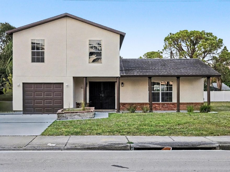 Welcome to this beautifully renovated 3-bedroom, 2.5-bath single-family home in the heart of Port St. Lucie! Thoughtfully updated from top to bottom, this turnkey residence delivers the perfect balance of modern comfort, style, and everyday functionality.Step inside to a bright, inviting layout enhanced by a brand-new state-of-the-art HVAC system, updated electrical and plumbing, fresh paint, and stylish finishes throughout. The contemporary kitchen features quartz countertops, stainless steel appliances, and sleek cabinetry--ideal for cooking, entertaining, and enjoying daily life. Each bathroom has been fully upgraded with modern, designer-inspired touches, giving the home a truly refreshed feel. (More Photos Coming Soon)