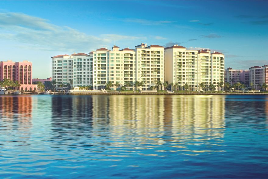 OUTSTANDING HIGH FLOOR DIRECT INTRACOASTAL VIEWS WITH VIEWS TO THE OCEAN FROM THIS MAGNIFICENT 4 BEDROOM PLUS MEDIA ROOM AND FAMILY ROOM RESIDENCE AT MIZNER GRAND ON THE GATED GROUNDS OF THE FAMED BOCA RATON RESORT AND CLUB. LIVING ROOM, MASTER SUITE AND KITCHEN FAMILY ROOM FACE THE WATER. SPACIOUS ROOMS WITH HIGH CEILINGS, MARBLE FLOORS AND CUSTOM FINISHES AND DETAILS THROUGHOUT. WATER FROM MASTER SUITE WITH HIS/HER BATHS AND ENORMOUS WALK IN DRESSING CLOSET. FULL SERVICE BUILDING WITH VALET. STATE OF THE ART FITNESS CENTERS, 2 POOLS, CLUB ROOMS AND DIRECT ACCESS TO THE ADJOINING BOCA RATON RESORT AND CLUB.