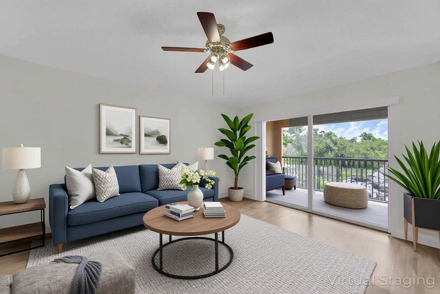 Welcome to Portofino at Jensen Beach — a gated, resort-style community offering 25 acres of lush landscaping and exceptional amenities. Deeded Garage included with this 1 bedroom, 1 bathroom corner end unit features vaulted ceilings, vinyl flooring throughout, and a screened-in patio. 
Community amenities include a heated swimming pool, Jacuzzi, tiki hut, outdoor BBQ area, indoor racquetball court, fitness center, and a tennis court.
Prime location: Walking distance to the Treasure Coast Mall, close to restaurants, downtown Jensen Beach, downtown Stuart, and just a 10-minute drive to the ocean.
Low HOA fees, reserves in place, and no special assessments. Ideal as a full-time residence, second home, or investment property.