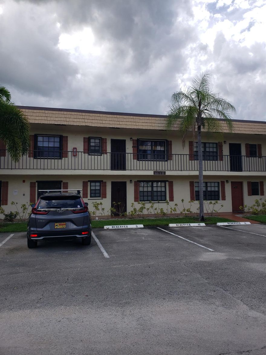 Available for immediate rent. Freshly updated 2/2 1st floor condo in a great area. Features new carpet and fresh paint throughout, brand new refrigerator and dishwasher. Backyard patio offers great view of the serene lake, wonderful spot to relax with your morning cup of coffee. Washer and dryer located in unit, in closet on the patio. Close to highways, area beaches, shopping, restaurants and all the West Palm Beach area has to offer. Condo Association requires a minimum 650 credit score.