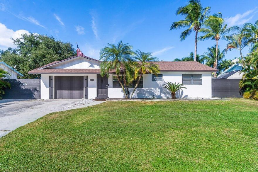 This stunning 2-bedroom 2 bath home features a new kitchen, redone pool and 2022 roof! Additional 378sqft bonus room under central air can be utilized as a den, office, or 3rd bedroom. The cul-de-sac lot enhanced by the fenced in backyard and pool area gives maximum flexibility of use including two large custom sheds. The concrete driveway is designed to accommodate up to six cars, boat or RV. A MUST SEE! This home won't last!