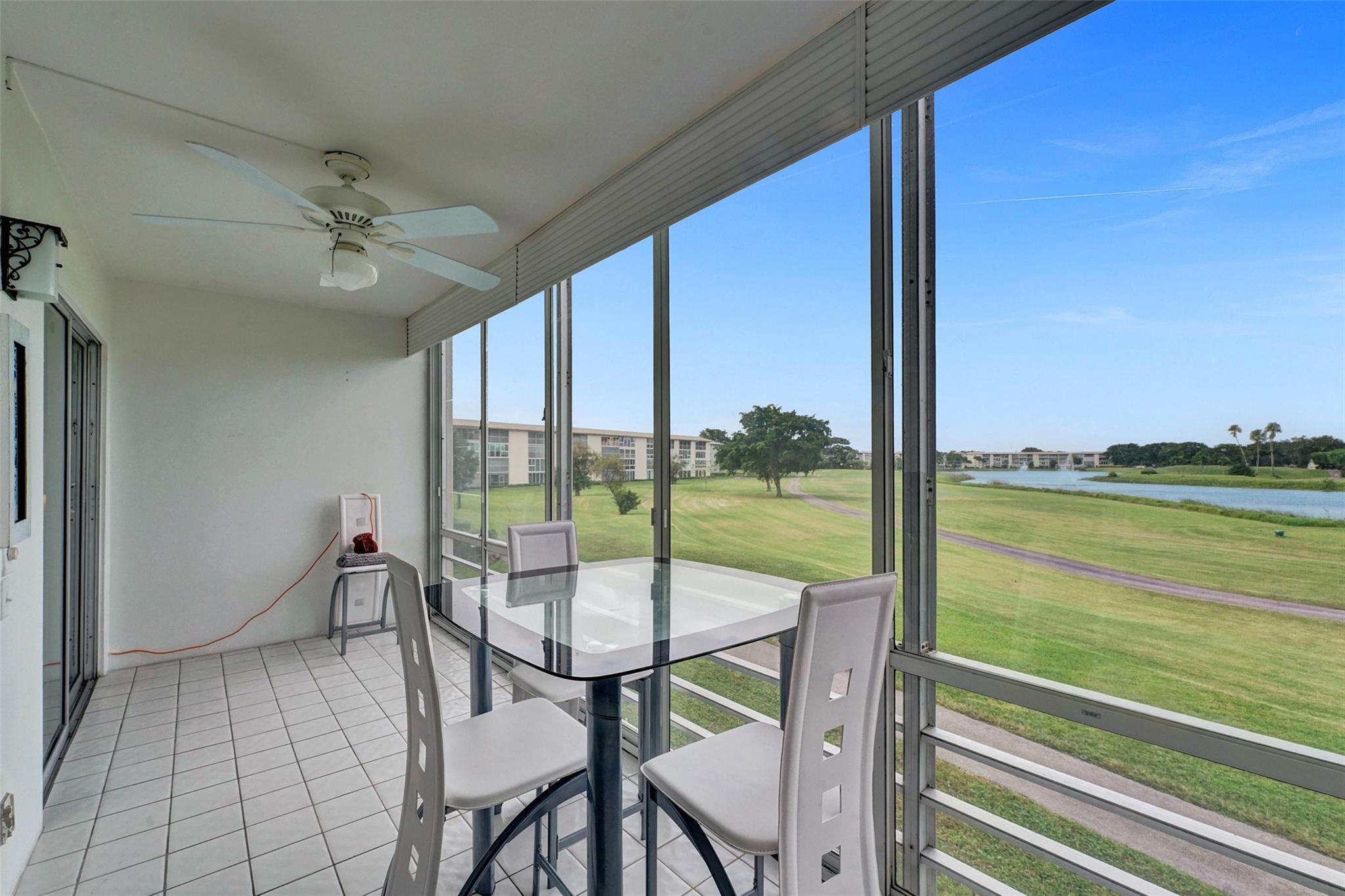 Ready to retire or just enjoy a nice vacation? Welcome to Coconut Creek’s highly desirable, Wynmoor community! 2-bed/2-bath condo in the Victoria Village with breathtaking golf course views and one of the best locations in the community. Currently rented for $1800/month. Have breakfast in your enclosed balcony while watching golfers tee off just 100 feet away. Bright kitchen with newer stainless-steel appliances, bright cabinets and tile floors that flows into the dining area. Berber carpet in the living room and bedrooms. The primary bedroom features a spacious walk-in closet with built-in shelving for added convenience, and the bathrooms offer tasteful, updated touches. Being sold fully and nicely furnished! Come and experience the Wynmoor resort-style lifestyle! Call Now!