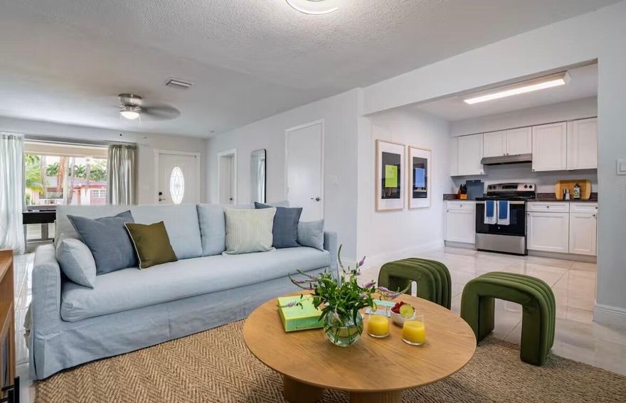 Welcome to this beautifully maintained 3-bedroom, 2-bathroom home in the heart of Fort Lauderdale. Featuring an updated exterior oasis and a fully updated interior, this home offers a bright, modern feel throughout. The updated kitchen includes newer appliances, perfect for everyday living and entertaining. Spacious bedrooms and well-maintained bathrooms. Enjoy peace of mind with a 2024 roof replacement. The updated backyard provides the perfect space to relax or entertain. Ideally located near dining, shopping, entertainment, and major transportation. Move-in ready—don't miss this opportunity!