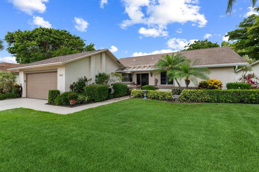 MOTIVATED SELLER!!! Experience true Florida living in this beautifully updated home in highly desirable Boca Delray. Features include an open floor plan with plenty of natural light.  Kitchen is appointed with granite countertop, marble backsplash and plenty of cabinet space. Bathrooms have been tastefully updated with new tile and walk-in showers.  Master bathroom has double vanity/wood cabinetry and stall shower. Kitchen  sliders lead to spacious screened in deck making for true indoor/outdoor living . Hurricane shutters thru-out entire home.  This home is not to be missed!!! Cul-de-sac location making for a very tranquil view. This is one not to be missed A $2000 one time capital contribution to be paid by buyer at closing Boca Delray Country Club is a mangated communit