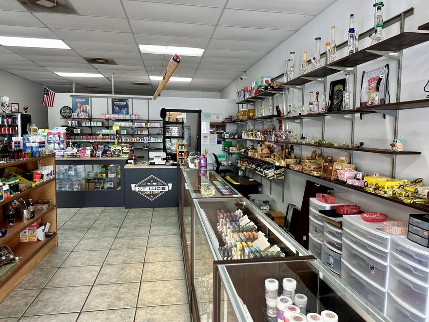 Successful smoke shop for sale in a great location. St. Lucie Smoke and Cigars has been in business for 3 years under current LLC, prior to that it was another successful smoke shop for 10+years. Full inventory included with sale. Lease term ends April 30, 2028. Call listing agent for any other info such as financials, lease info, and more.