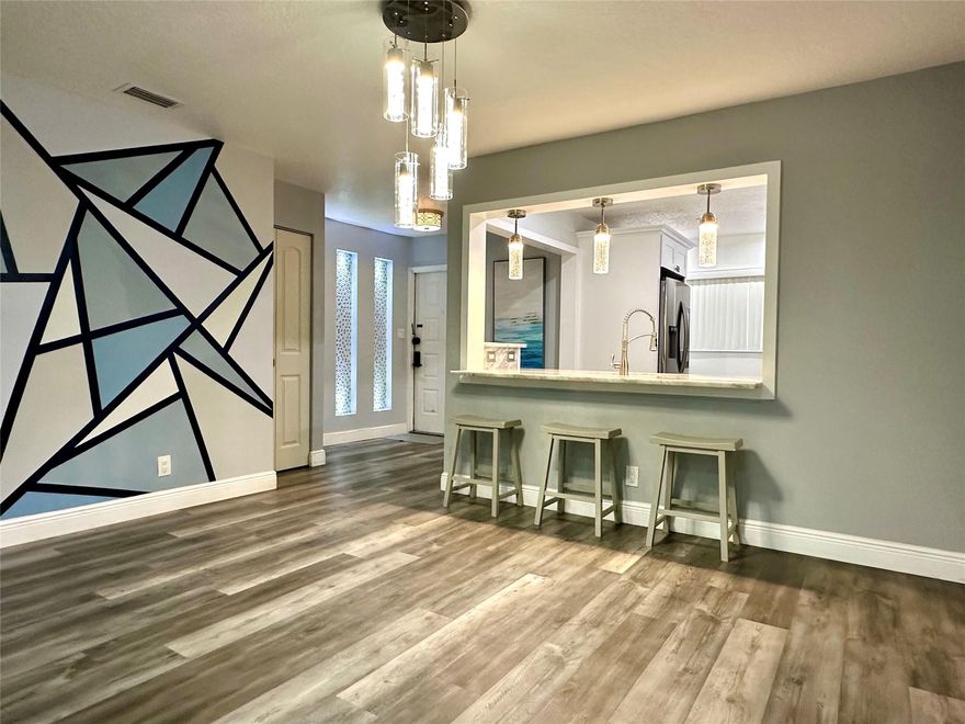 Beautifully renovated 2bed/2bath home. Open-concept living, fabulous kitchen with custom cabinet, upgraded appliances (2020), granite counter tops and upgraded W/D(2021). Luxury vinyl flooring throughout and tile in bathrooms. Master bathroom has double vanity, automatic bidet and beautiful shower with glass sliding doors. Recessed Wi-Fi lighting throughout home, color changing and dimmable. A/C 2021, A/C ducts 2018, Water heater 2021.  A short walk to satellite pool, clubhouse and playground. Family friendly area with wonderful Township Community amenities, Racquet club, 2 story Fitness Center, Aquatics and Performing Art centers. 2 miles from the Promenade of Coconut Creek and short ride to the exciting new "The Pomp”, Don’t miss out and schedule your showing today!