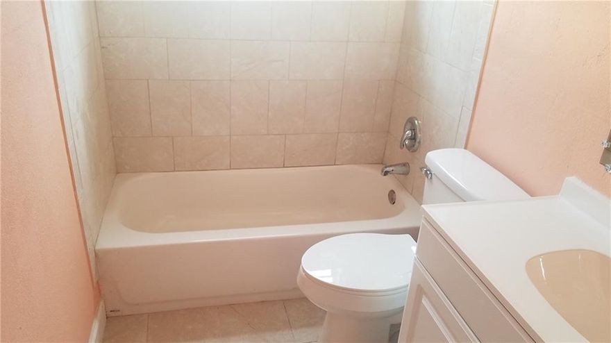BEAUTIFUL 3BED/2BATHS, 1 CAR GARAGE. PROPERTY IS COMPLETELY REMODELED WITH BRAIN NEW BATHROOMS, NEW TILE FLOOR. FRESHLY PAINTED INSIDE AND OUTSIDE.  FENCED BACKYARD. AVOCADO, BANANAS TREES STC.. LAUNDRY ROOM READY. NICE FAMILY AND ALSO A NICE PATIO. VERY QUIET NEIGHBORHOOD. NICE HOUSE ,READY TO MOVE IN.  FRESLY PAINTED DRIVEWAY FOR AT LEAST 2CARS. GARAGE CAN ESALY BE CONVERTED INTO 4TH BEDROOM. DOUBLE CLOSETS IN MASTER BEDROOMPROPERTY TO BE SOLD AS IS WITH RIGHT TO INSPECT. CASH OR HARD MONEY PREFERED.