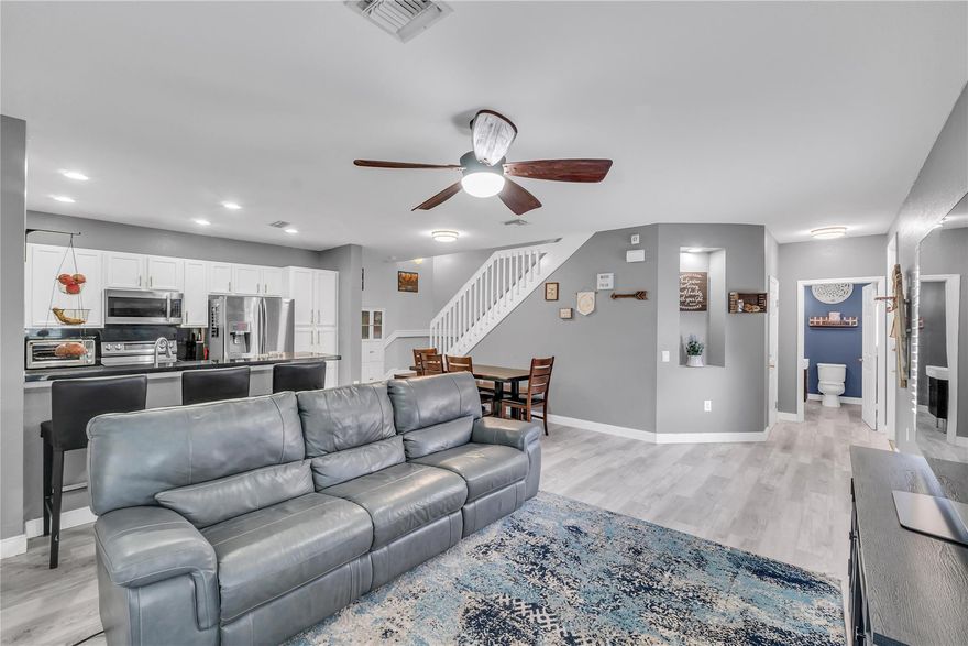 PRICE IMPROVEMENT! Discover this beautiful end-unit 3 Bed/2.5 Bath townhome with a 2-car garage, tucked inside a quiet, well-maintained community and backing to a serene nature preserve. Enjoy peaceful views, lots of natural light & added privacy. Inside features include plantation shutters, impact windows & storm panels, vinyl flooring downstairs, laminate upstairs, quartz countertops & a newer Samsung microwave. The smart layout offers an upstairs laundry room, spacious bedrooms, walk-in closets, and tons of storage. Roof 2009, A/C 2008. Extra guest parking. Ideally located near major highways & Coconut Creek Promenade for dining, shopping & entertainment. This home blends comfort, convenience & lifestyle in North Coconut Creek. Rent right away. No Association Application or Approval.