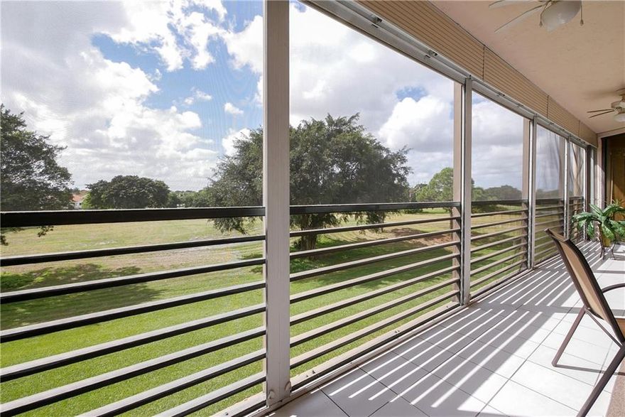 VERY NICE VIEW FROM TERRACE!  IMPECCABLE  CORNER UNIT!! REMODELED KITCHEN BOASTS GRANITE COUNTER TOPS & WOOD CABINETS, & STAINLESS STEEL APPLIANCES!  CARPET THRUOUT.  LARGE TERRACE 36'X8'6"X6'" !! ALL ROOMS OPEN ONTO THE TERRACE WITH SLIDING GLASS DOORS!  WITH ROLL SHADE SHUTTERS.  ASSOCIATION SAYS +55, 20% DOWN, $55,000 INCOME IN LAST TWO YEARS, 700 CREDIT, 6 MOS MAINTENANCE IN ESCROW. ASSOCIATION REQUIRES 20% DOWN WITH OFFER BUT IF FINANCING 25% IS SREQUIRED IN ORDER TO GET A LOAN. INCLUDED IN MAINTENANCE IS WATER, CABLE TV , INTERNET, PEST CONTROL, INSURANCE, 24HR MANNED GATEHOUSE, TENNIS, HEATED POOL, JACUZZI, BBQ AREA. ALSO CULTURAL CENTER OFFERS BOWLING, GYM, PICKLE BALL, SHUFFLEBOARD, ACTIVITIES & MORE!