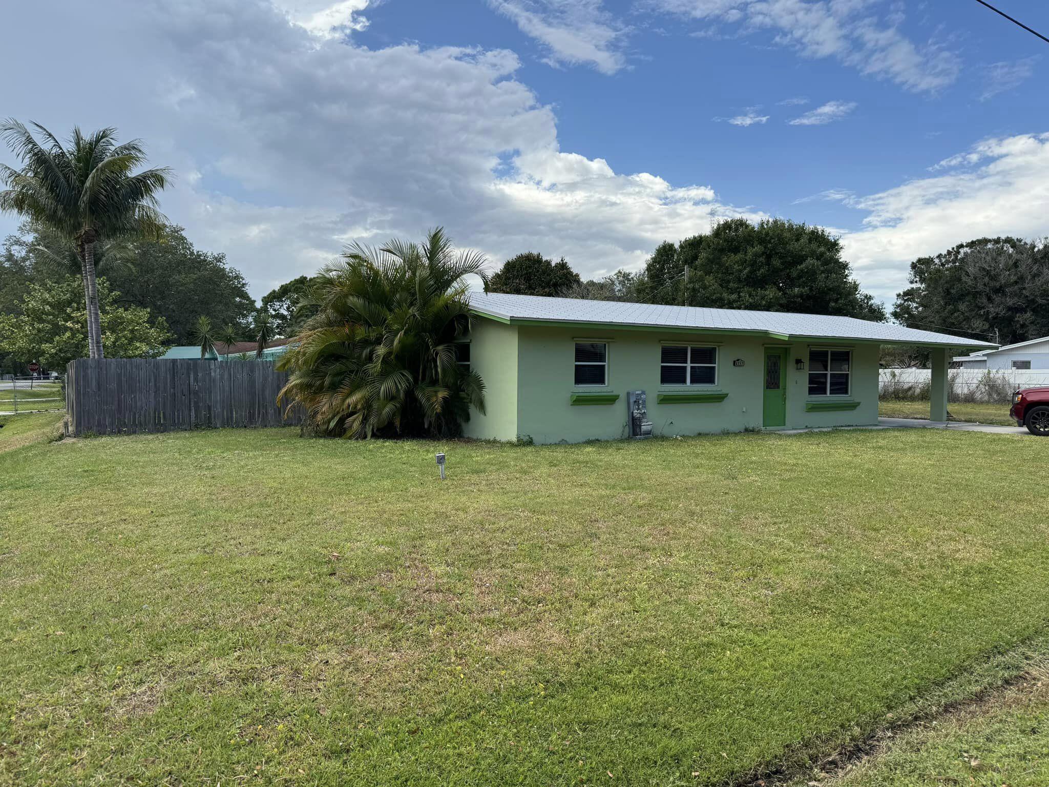 A great opportunity to own your part of the Treasure Coast life! This recently remodeled home features a metal roof (2020), large corner lot, fenced yard, storage sheds, new appliances, security system, parking for RV and boat, utility post for RV, and near IRSC college. Schedule your private showing today.