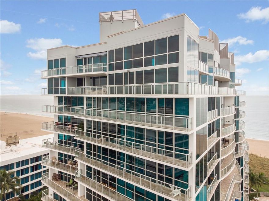 Coastal living at its best. Light and bright 1 bed, 1.5 bath + den with exceptional ocean, intracoastal AND marina views.  This unit features marble and wood floors, floor to ceiling impact windows, custom motorized window treatments, top of the line kitchen appliances, jetted spa-like tub, in unit washer and dryer and an unbelievable 200 sq ft wrap around open balcony!  Coconut Grove Residence is a 5-star building with direct ocean access, private beach, heated pool and spa, fitness center, garage parking and 24 hour valet/concierge.  Excellent location within walking distance to Las Olas, Marriott Harbour Beach and everything Fort Lauderdale has to offer!