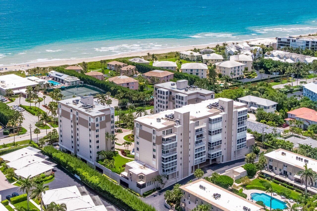 Opportunity is knocking in this well cared for 3 bedroom condo with a balcony overlooking the intracoastal and ocean views to the East. As you step off the elevator servicing only 2 units per floor, you'll be greeted by double doors leading you into a fantastic split bedroom layout and large living/dining spaces perfect for entertaining. 2 assigned garage parking spaces! Delray Beach Club Residences is currently being painted (No Assessments). This desirable community features a heated and chilled pool, sitting area along the intracoastal, beach access across the street, and 24 hour guard.