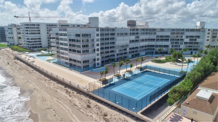 Welcome to The Barclay, where luxury meets beachfront living! This spacious 2 bedroom, 2 bathroom condo boasts floor to ceiling hurricane impact sliders in each room, offering breathtaking views of the ocean views and stunning sunrises. Oversized balcony. Custom cabinets, granite counter tops .Located just steps from the beach, this condo is perfect for those who love to soak up the sun and enjoy the coastal lifestyle. The Barclay offers resort style amenities including a pool, fitness center, and tennis courts and much more making it easy to relax and unwind in style. Don't miss your chance to own a piece of paradise in this desirable beachfront community. Schedule a showing today and experience the beauty of The Barclay for yourself!