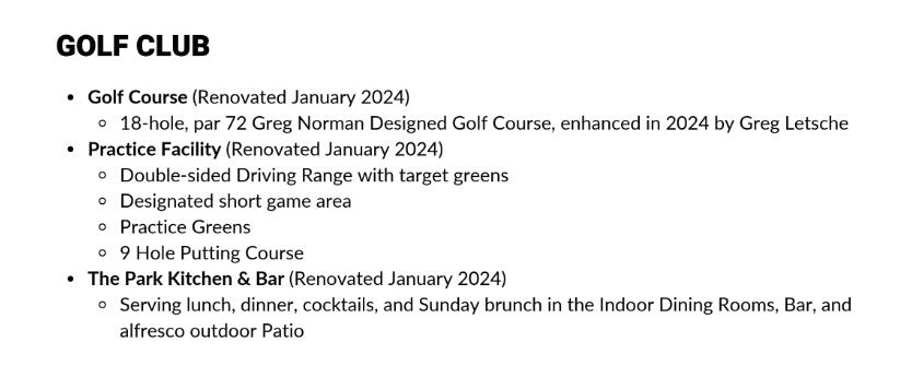 PARKLAND GOLF & COUNTRY CLUB - Residential