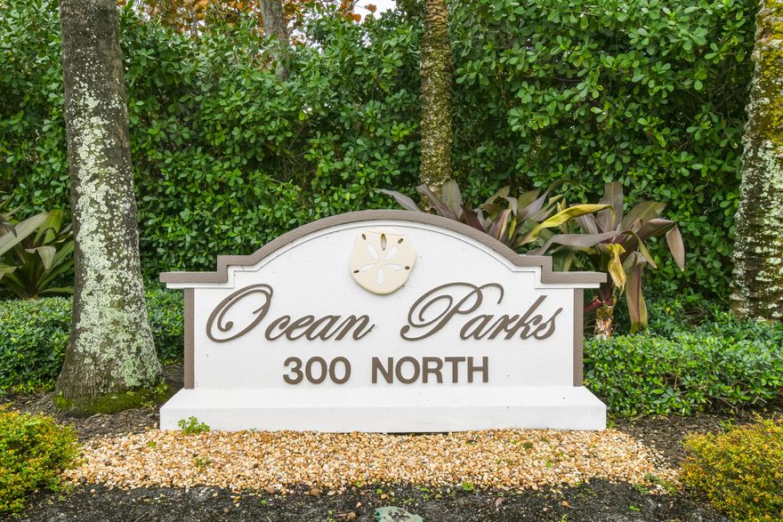 Well maintained 2nd floor condo in the desirable community of Ocean Parks.  Thoughtfully designed 2-bedroom, 2 bath, split bedroom floorplan with a tranquil view of the pond fountain from your screened in balcony. Newer AC and washer/dryer located in the unit. Building A offers a private, secured lobby and same floor storage closet. The roof was recently resealed. Enjoy a short walk to the beach, Maltz Theatre, and the best dining Jupiter has to offer! Offered fully furnished, artwork excluded.