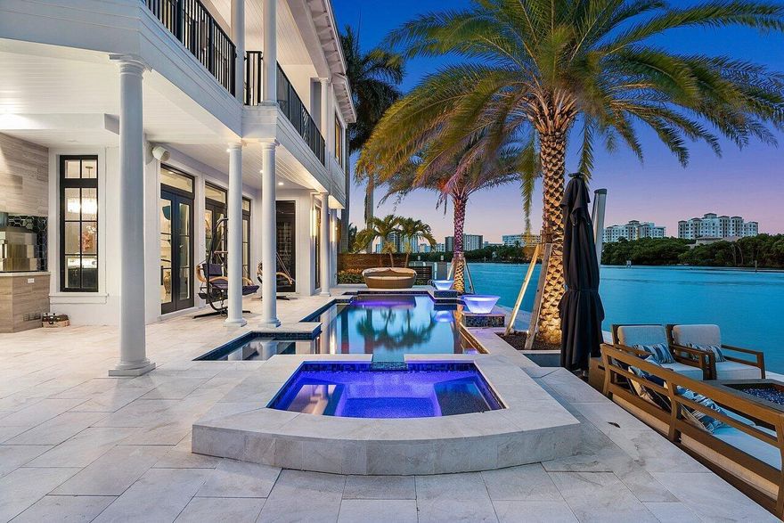 This exclusive waterfront estate in Boca Raton epitomizes the pinnacle of luxury living in South Florida. Recently reduced by over $1,500,000.00, this remarkable property now stands as one of the most extraordinary waterfront values in Palm Beach County, offering unparalleled elegance and sophistication. Nestled on a double point lot with an impressive 260 feet of prime waterfrontage, this home provides unparalleled views of the sparkling Intracoastal Waterway that will take your breath away. Meticulously renovated with over $1.5 million in recent updates, this residence boasts an array of top-of-the-line features and amenities that cater to the most discerning of tastes. Boating enthusiasts will delight in the convenience of a 27,000-pound boat lift capable of accommodating up a 40 foot