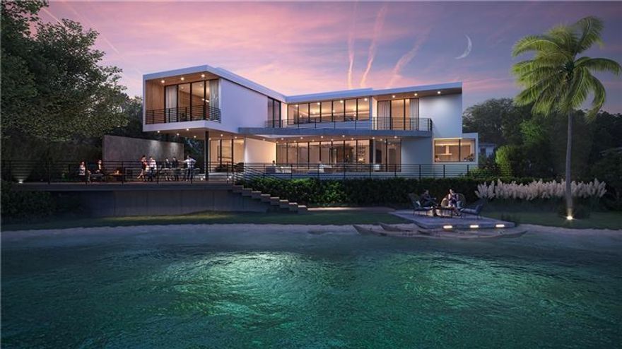 Waterfront dream home in Sky Lake! 6 bedroom, 6.5 Bath modern new construction gem to be delivered in the summer of 2023. Highlights include soaring double height ceilings with extra glass everywhere to bring in the natural light! Incredible attention to detail including high end European kitchen from Mia Cucina featuring state of the art Sub Zero appliances, custom Pianca cabinetry and closets curated by Addison House, and Delta Lights illumination package among many more features. Incredible backyard with sparkling pool, spa, retaining wall, outdoor kitchen, green areas and direct lake access. Fully automated smart home pre-wired for all the gadgets. 2 car garage, lush landscaping and more! Ideal for the most discerning buyer. Price is firm