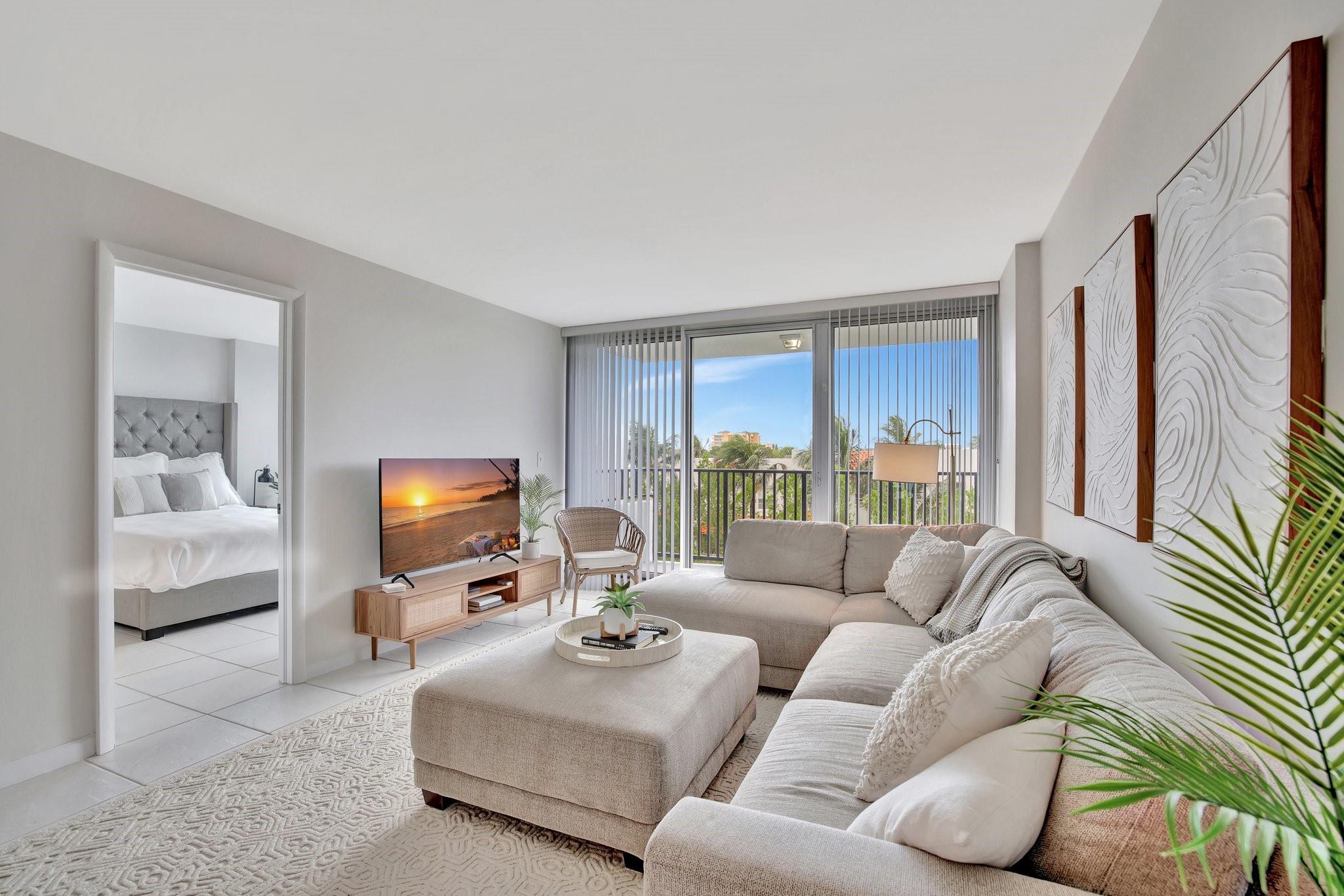 GORGEOUS OCEANFRONT SPLIT-BEDROOM UNIT with a spacious kitchen. Features two master-size bedrooms, each with full bathrooms and walk-in closets. Expansive dining area and tiled floors throughout. Floor-to-ceiling hurricane windows and doors fill the home with natural light and offer stunning brightness. Just steps away from a beautiful, secluded beachfront.
Enjoy incredible building amenities including two heated pools (accessible from the 4th floor), tennis court, new outdoor kitchen, bocce court, 24/7 security, remodeled lobby, sauna, fitness room, garage parking, and much more.
