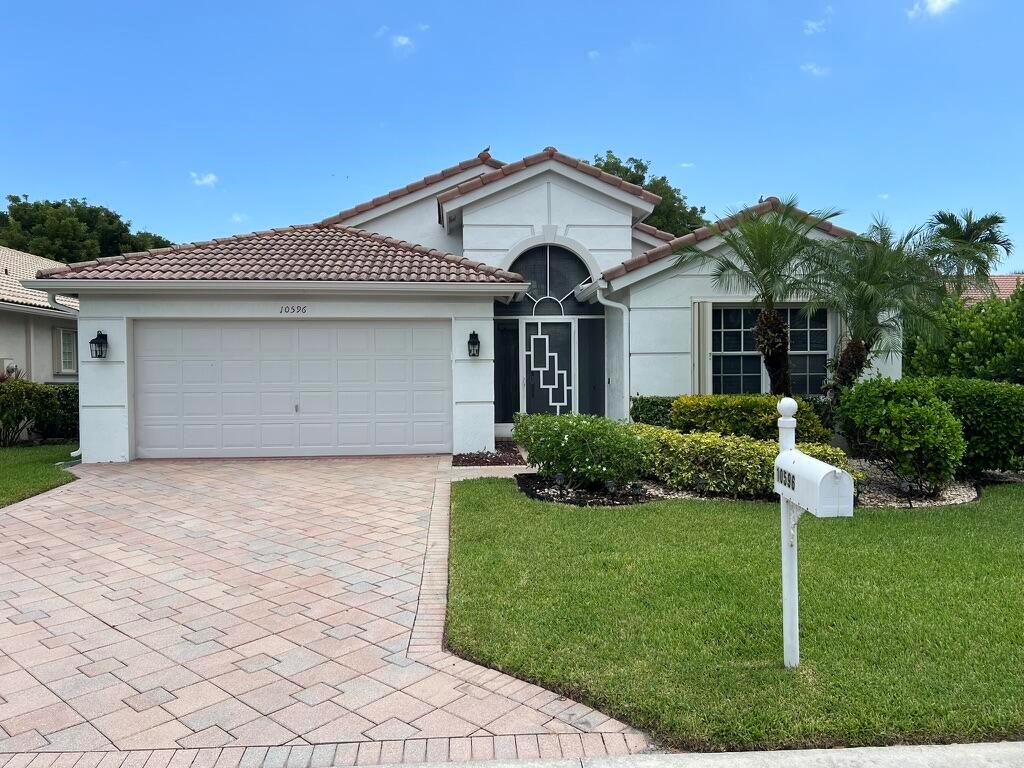 Fully furnished seasonal rental. Single family home 3 bedrooms, 2 bathrooms, 2 car garage with Lake views. Gated community with Clubhouse, community pool, and Tennis. Very close to houses or worship