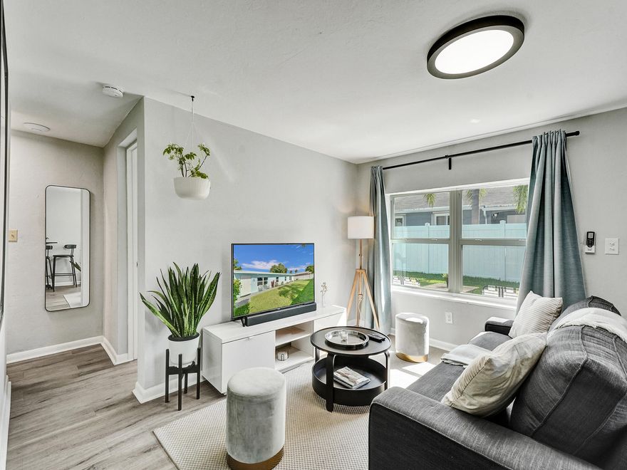 Modern updated living just steps from Atlantic Avenue and minutes from the beach! This home offers a private fenced side yard, brand-new roof, and impact windows for added comfort and security. Rent includes water, lawn care, and internet for stress-free convenience. With no HOA restrictions and a quick and easy move-in process, you can start enjoying one of Delray's most desirable locations right away.