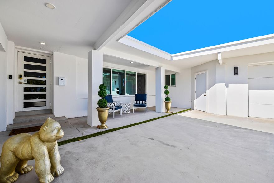 ust steps from the sand, this fully remodeled 4-bedroom, 3-bath home in Harbor Beach blends modern design with relaxed coastal living. The open layout and eclectic decor make it ideal for entertaining, while thoughtful upgrades--like a new kitchen, sleek flooring, metal roof, impact-rated windows and doors, refreshed driveway, and air-conditioned garage--keep day-to-day life easy. Outside, enjoy a private, lushly landscaped yard with a heated pool and space to breathe. Optional access to the Harbor Beach Surf Club offers private beach entry. Available furnished, this home is ready for long-term enjoyment and nearby boat dockage to match your lifestyle.