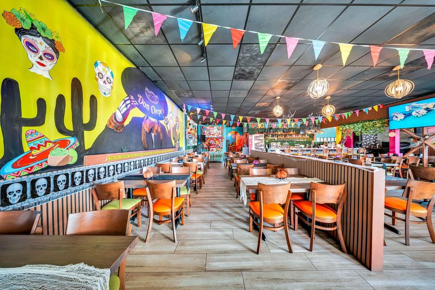 Unique business opportunity! Mexican restaurant in Kendall Glenvar Heights area, featuring over 2,100 square feet and seating for 140 guests. Enjoy a beautiful outdoor terrace, top-notch decor, a liquor license, and it comes fully furnished. All set for continued culinary success!”