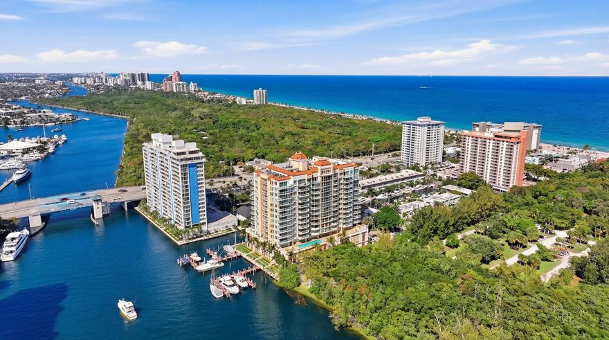 Immaculate 3BR/3.5BA condo offering over 2,500 SF in a prime Fort Lauderdale location overlooking Intracoastal & ocean. Water views from every room you must see in person! Enjoy stunning water and park views overlooking Hugh Taylor Birch State Park, and adjacent to Bonnet House Gardens. Features include travertine floors, updated bedroom flooring, fresh paint, motorized blinds, and a spacious open layout with 3 balconies. Kitchen includes new stovetop (2026), & stainless steel appliances. Brand new washer (2026) and 2 newer A/C units (2023). All bedrooms are en-suite. Includes 2 parking spaces, storage unit, and utilities (water & internet; electric avg under $100). Amenities: pool, gym, clubhouse, marina & car wash. 24 hour doorman. Steps to beach, restaurants, etc. Excellent reserves!!