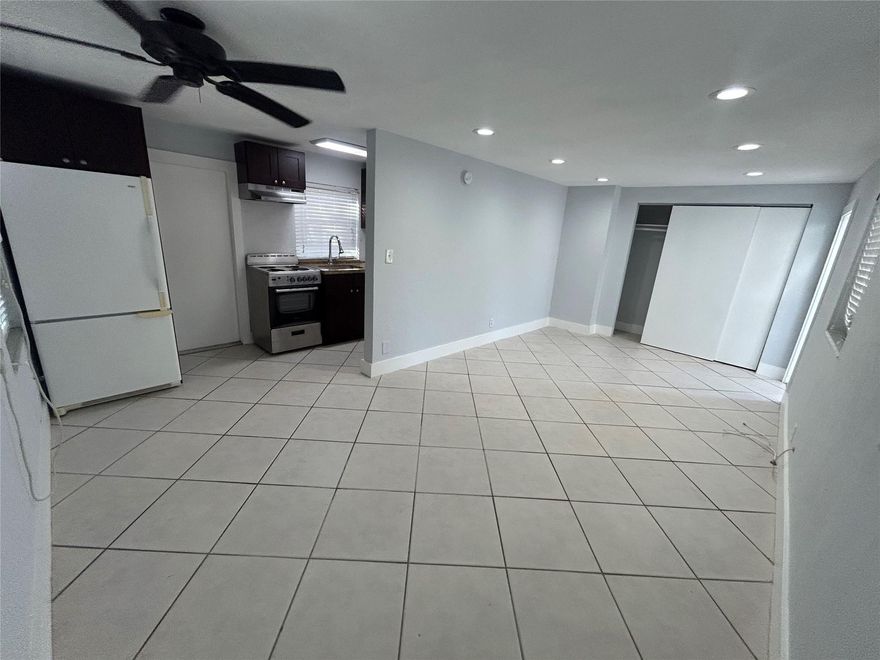 Now available for rent! Updated corner studio in beautiful Victoria Park, close to the beach, Downtown Fort Lauderdale, and Las Olas. Features include an updated kitchen and bath, tile floors, and assigned parking. Enjoy a private courtyard with pool, laundry on-site, and no association for easy move-in. Water, sewer, trash, and landscaping included. Pets welcome with fee. First, last, and security required.