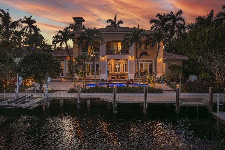 100-FT DEEPWATER ON APPROX 100 FT WIDE CANAL | 0.275± ACRES |CHARTS SHOW 9-10 FT CANAL DRAFT WITH TURN BASIN | 110 POWER & WATER TO DOCK | STREET HAS UNDERGROUND UTILITIES INCLUDING NATURAL GAS | IMPACT GLASS & ADDITONAL SHUTTERS FOR DOUBLE PROTECTION | ENTIRE HOUSE NAT GAS GENERATOR | SALTWATER POOL IS GAS HEATED | WIDE CAP SEAWALL WITH BATTER PILES | SUMMER KITCHEN WITH WET BAR & ELECTRIC | TWO STORY GREAT ROOM WITH FIREPLACE & ART NICHES | WET BAR WITH CHILLED WINE STORAGE | LOFT AREA FOR GYM OR OFFICE | MARBLE & WOOD FLOORS | PRIMARY BR: GROUND FLOOR WITH WOOD FLOORS | PRIMARY BATH: MARBLE & SPA BATH | ISLAND KITCHEN: TRANSOM WINDOWS & TWO SINKS & BASSWOOD CABINETS | 3-CAR GARAGE | GAS COOKING & RECIRCULATING HOT WATER HEATER | TERMITE POLICY | TUTHILL ARCHITECTURE