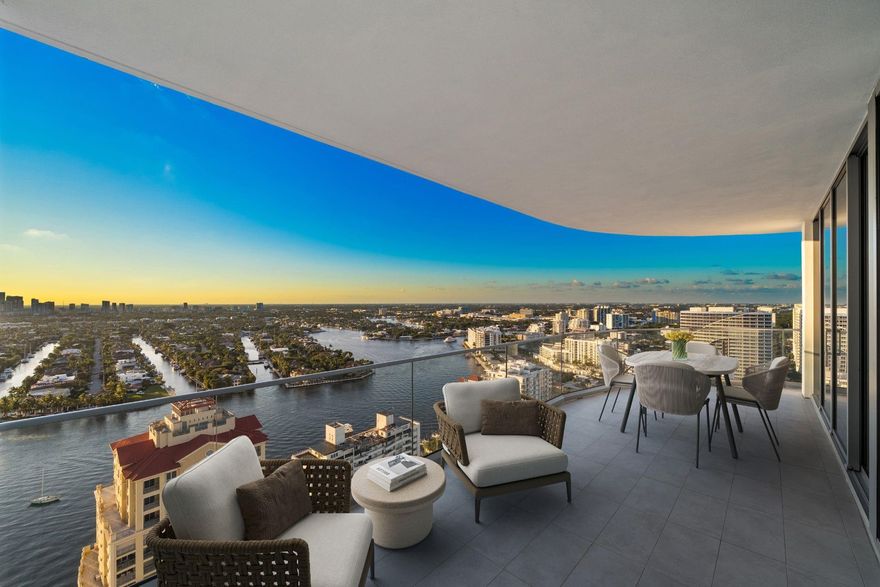 Own the TOP FLOOR CORNER RESIDENCE at Selene Oceanfront Residences, Fort Lauderdale Beach's newest development. This desirable unit offers Breathtaking Views of the Ocean, Intracoastal, & City from its elevated position. The oversized great room is surrounded in Floor to Ceiling Glass showcasing Panoramic Waterfront Views from any angle! The Chef's kitchen features modern Italkraft Cabinetry, quartz countertops & signature Wolf and Sub-Zero appliances. This Top Floor Corner Residence Features 2 Large Bedrooms + Den, each w/ a private ensuite bath & OverSized wrap around Terrace! Enjoy unmatched 5-star amenities, 2 pools, fitness center, movie theater, valet, & full concierge services. Your opportunity to secure the TOP FLOOR Oceanfront residence is here, Schedule a private tour today!