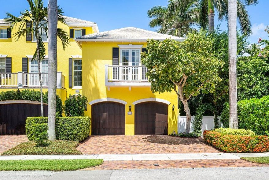 Elegance by the Beach! Live the Delray Beach dream lifestyle in this stunning, like-new, turnkey, furnished beachside townhouse. Just steps to Delray's pristine beach and the entertainment of Atlantic Avenue. This stunner is absolutely prime! Two story townhouse with a private, gated side entrance and newly resurfaced pool. Chicago brick driveway and walkway leads you to the main entry door and back to the pool deck. 4 bedrooms, 3 1/2 bathrooms with gorgeous hardwood floors, French doors and a fabulous gourmet kitchen. Open floor plan downstairs with a gas fireplace and double doors opening to the pool deck. The formal dining room abuts a kitchen with high-end appliances: Sub-Zero refrigerator, Thermador gas range and a Bosch dishwasher. Second floor bedrooms. The beachside best of Delray.