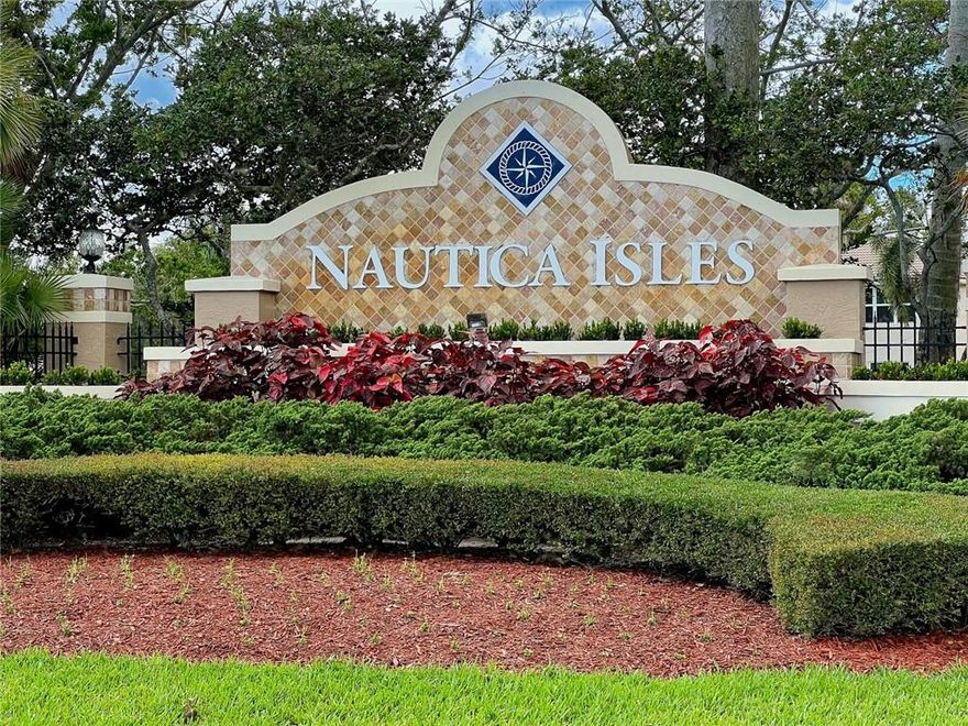 SPACIOUS  6 BEDROOM 4 BATH HOME WITH OVER 4500 SQUARE FEET IN TOTAL AREA/LOCATED IN A GATED COMMUNITY/NAUTICA ISLES/2 BEDROOMS AND 1 FULL BATH DOWNSTAIRS/4 BEDROOMS AND 3 BATHROOMS UPSTAIRS/LARGE EAT IN KITCHEN WITH WOOD CABINETS AND STAINLESS APPLIANCES/CROWN MOLDING/MAIN  BEDROOM HAS A SITTING AREA WALKIN CLOSETS/HIS AND HER BATHROOMS/RESORT STYLE AMENITIES/CORNER LOT