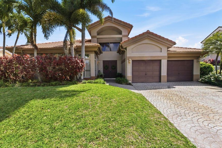 Great family home in the heart of Boca Raton...  This 4-bedroom, 3.5 bath home has soaring ceilings and abundant living space.  You can choose to entertain guests in the large kitchen/family room or use the formal living area as a gathering space.  There is an additional flex space that can be a 5th bedroom, playroom, office or den.  The backyard has a large, heated pool, a covered seating area, and sports court.  This tree lined neighborhood is close to great schools, the beach, the Town Center Mall and all that Boca Raton has to offer.  Easy access to both 95 and the Turnpike makes this an ideal location for commuters.   Enjoy the  6-acre community park with walking paths, tennis, pickleball and basketball courts.  HOA fees are surprisingly low.  Pet friendly neighborhood.
