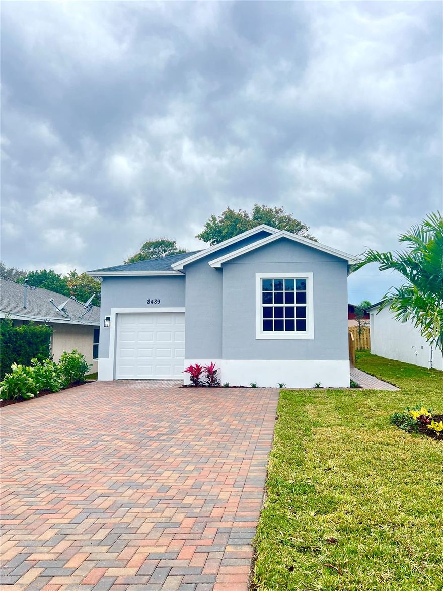 Charming Brand New Construction, 3-Bedroom, 2-Bathroom Home, near the heart of Downtown Hobe Sound! Enjoy easy access to beaches, shopping, restaurants, parks & entertainment options. Experience the perfect blend of charm & practicality with this new home. Featuring an open-plan kitchen with wrap-around design, complete with stainless steel appliances, perfect for cooking & entertaining. Thoughtfully placed storage solutions to keep your space organized & clutter-free. Each bedroom is crafted with comfort in mind, offering a peaceful retreat for family &guests. Modern, stylish bathrooms with the latest fixtures & finishes. Outdoor is complete with a covered patio, ideal for relaxation & dining. Spacious 1 Car Garage great for convenient & secure parking & additional storage potential!
