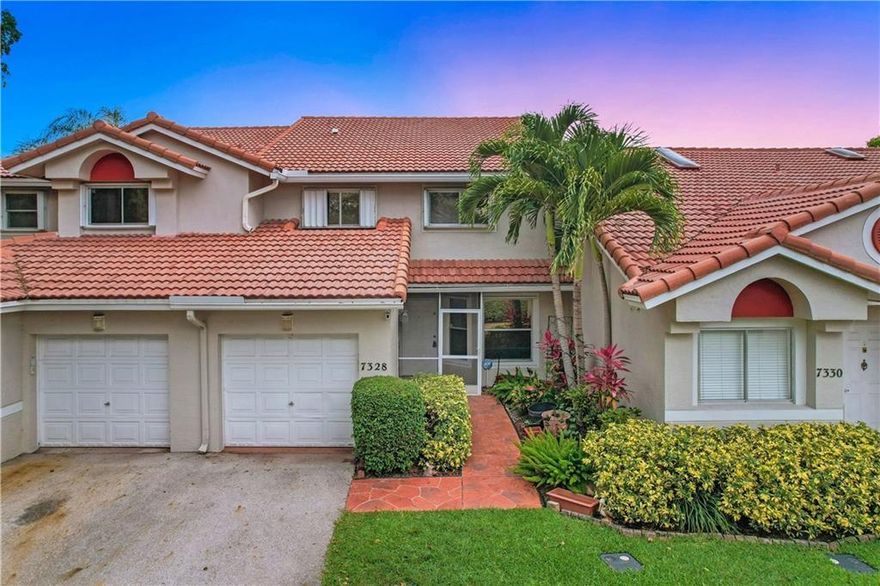 GORGEOUS 3 Bed / 2.5 Bath Townhome in the highly sought after neighborhood of Fairway Views in Margate boasting ACCORDION HURRICANE SHUTTERS, beautifully renovated bathrooms, a HUGE loft and beautiful views from the back TRAVERTINE porch. Kitchen has been FULLY REMODELED with ALL WOOD cabinetry, GRANITE countertops, STAINLESS STEEL APPLIANCES and a breakfast table area. Just a few doors around from the COMMUNITY POOL. Primary bedroom on the first floor. GREAT SCHOOLS!
