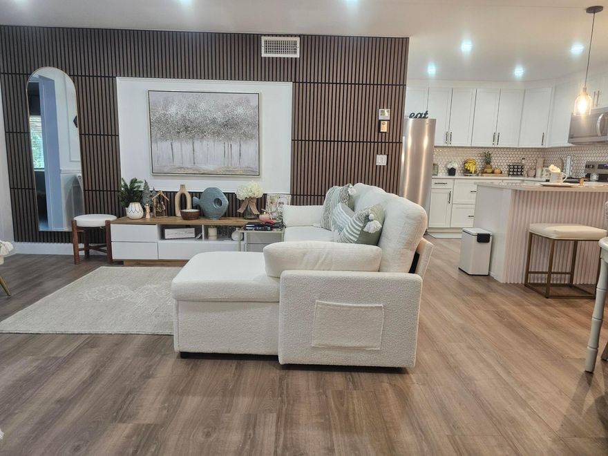 Price just reduced, Motivated seller. Welcome home to this completed remodel 2-bedroom, 1.5 bath apartment in a 55+community (this community allows ground up kids and support pets with a doctor letter). features include a brand-new kitchen with new appliances, renovated bathrooms, new flooring, update lighting and electrical, custom closets, and an in-unit laundry room. New roof and assessments paid in full. Low HOA of $423/month. Move-in ready with no upcoming expenses. enjoy morning coffee on your own screened balcony. Beautiful big kitchen with Quartz countertops, marble backsplash, custom cabinets. Easy to show. RESORT-STYLE LIVING AWAITS! Just five minutes from prime shopping, beaches, and dining. Schedule your private showing today and make this dream apartment yours new home!! 2nd bath with design torches. Private Parking right Infront of united building. home is perfect as a seasonal retreat or a year-round oasis. Enjoy resort-style living just 2 minutes walk away from a wealth of amenities and minute to prime shopping, the beach, airport and dining. Whether you're seeking relaxation or adventure, this condo provides the ideal backdrop for the Florida lifestyle you've been dreaming of. NEW Roof! Don't miss your chance to experience the best of Palm Beach County!. Schedule your private showing today!