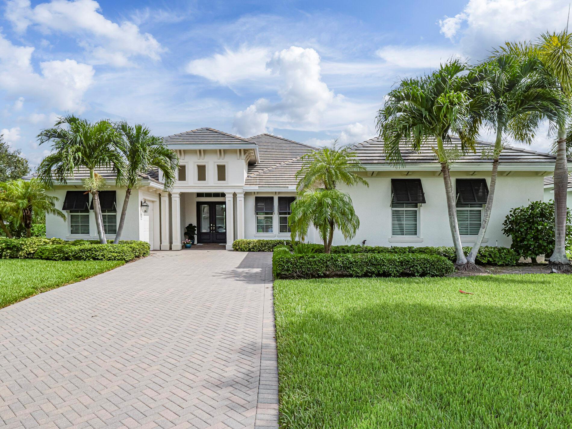 A Lakefront Gem in Lake Sapphire!Tucked away on a quiet cul-de-sac in one of Vero Beach's most desirable gated communities, this beautifully maintained GHO-built CBS home (2015) offers a lifestyle of elegance and ease. Featuring 3 spacious bedrooms, 3.5 baths, and a versatile 2-car garage with an extra bay--perfect for a golf cart, workshop, or extra storage--this home was built for both comfort and functionality.Step inside to find crown molding throughout, an open-concept island kitchen, and generous walk-in closets. The thoughtful split floor plan ensures privacy for family and guests alike.Enjoy your morning coffee or evening cocktail while soaking in serene lake views-- The motorized screened patio opens to a sparkling swimming pool, ideal for year-round outdoor living.