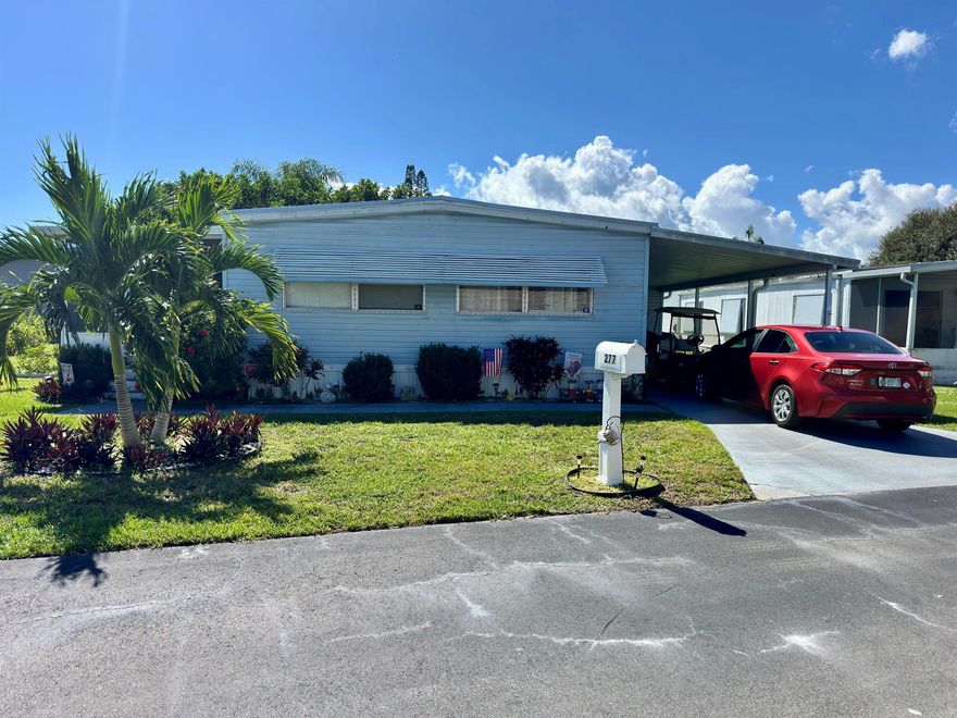 For sale is a 2-bedroom, 2-bathroom manufactured home in a lovely and peaceful 55+ gated community. The owners have taken excellent care of the unit, so it's in excellent condition. Come see it for yourself; it was last on the market. Schedule a private tour today!