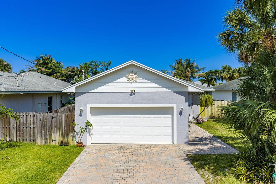 Welcome to Cinquez Park, no HOA & boats allowed! This 3BR/2BA CBS home offers a split floor plan, vaulted ceilings, and great natural light. The kitchen opens to the main living area, ideal for entertaining. Major updates include A/C 2023, water heater 2024, appliances approx. 2 years old & dishwasher just 6 months old. Enjoy a spacious fenced yard with room for a pool plus ample driveway parking for boat/RV. Located in the heart of Jupiter minutes to beaches, shopping, dining & A-rated schools. Public water & sewer.