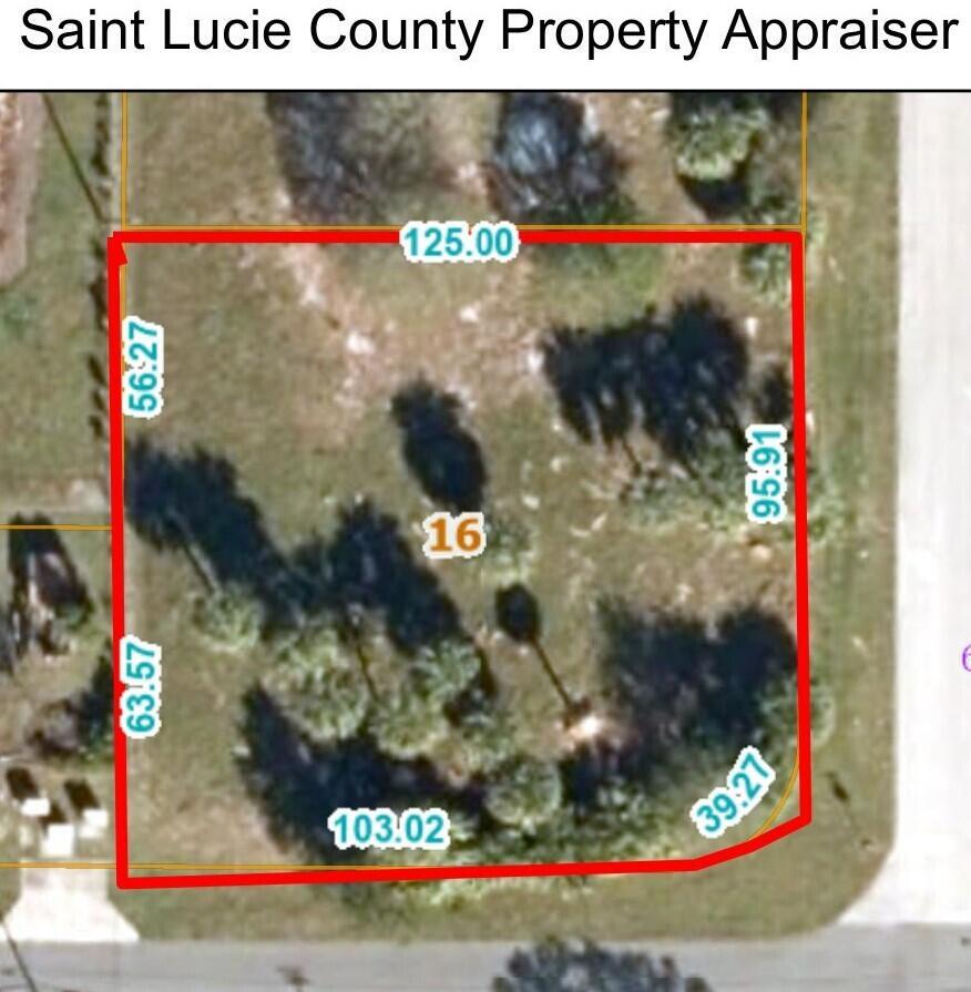 Beautiful Oversized Corner Lot in Indian River Estates. Convenient to shopping, restaurants, and recreation, just 1 mile to the Indian River, 1/2 mile to Savannas Preserve State Park and 1/2 mile to neighborhood Palm Lake County Park. Property is approximately 1/3rd acre and lightly tree with oaks and palms, just waiting for your dream home. Lot is approximately 120' x 125'. Lot to the North is available and being divided into three platted lots. All measurements are approximate.