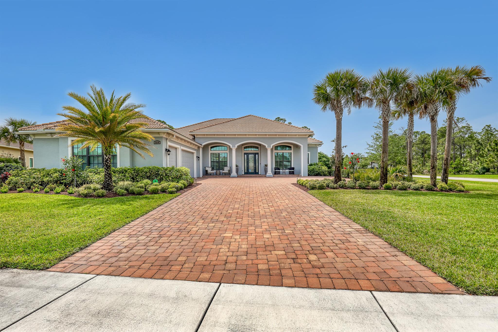 Welcome to Canopy Creek! This stunning Birch Model home from the Estate Collection is perfectly situated on a private, over half-acre corner lot, with a serene lake across the street and a peaceful preserve in the backyard. This is undoubtedly one of the most private and desirable lots in all of Canopy Creek. With over 3,500 sq. ft. of living space, this home offers 4 spacious bedrooms plus a den, arranged in a highly functional split floor plan. The oversized primary suite provides beautiful views of your backyard paradise, which includes a huge heated saltwater pool with a large sun shelf, water features, and a luxurious champagne 8-seater spa.