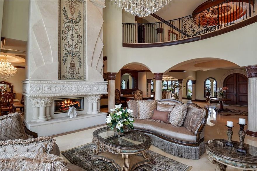 100' of protected deep water frontage at your doorstep! Opulent Mediterranean-Inspired Estate wih unobstructed, awe inspiring Intracoastal and skyline. Exquisite details and materials. Spacious covered terraces. Media room, wet bar, office. 1000 bottle wi ne cellar will be completed by seller asking price.