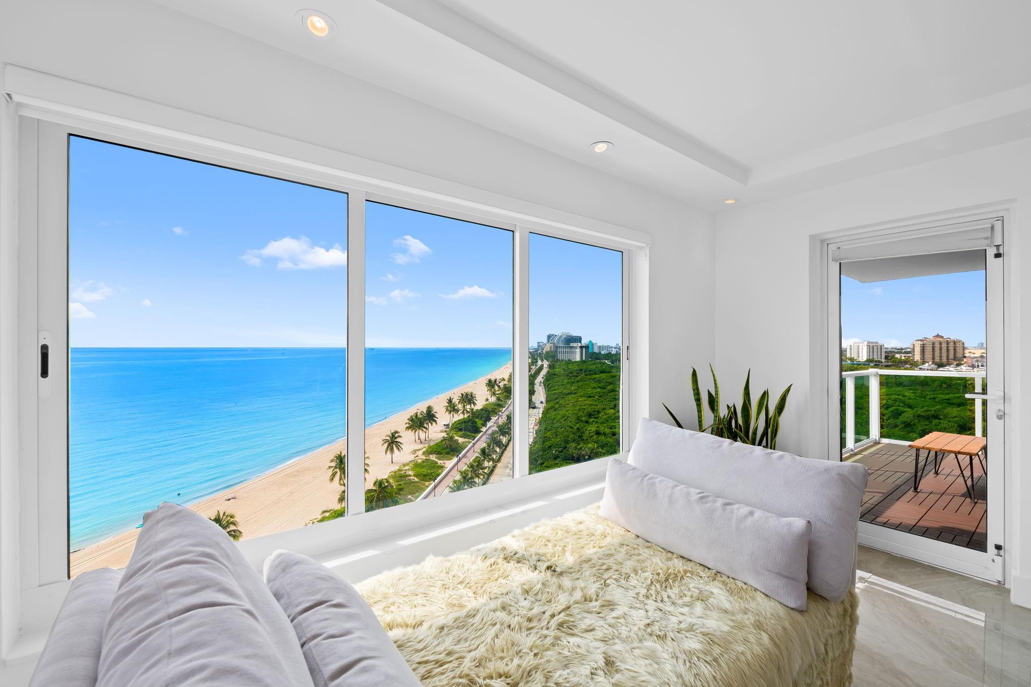 Refined 2-Bedroom, 2-Bath Residence In Prestigious Park Tower. Experience Sophisticated Coastal Living In This Impeccably Updated 1,700 SF Condo Featuring High-End Finishes Throughout, Including New Flooring, Designer Bathrooms, Custom Kitchen, Sleek Bar, Electric Window Shades, And Custom Lighting That Transforms Colors To Suit Your Mood. Perfectly Positioned In The Desirable D Stack, This Residence Showcases Sweeping Southeast Exposures With Endless Views Of The Atlantic Ocean, Tranquil Birch Taylor Park, And Glittering City Skyline. Enjoy Ocean Views From Every Room, With Dramatic Sunsets And Forever-Unobstructed Panoramas Creating A Truly Breathtaking Backdrop For Everyday Living.