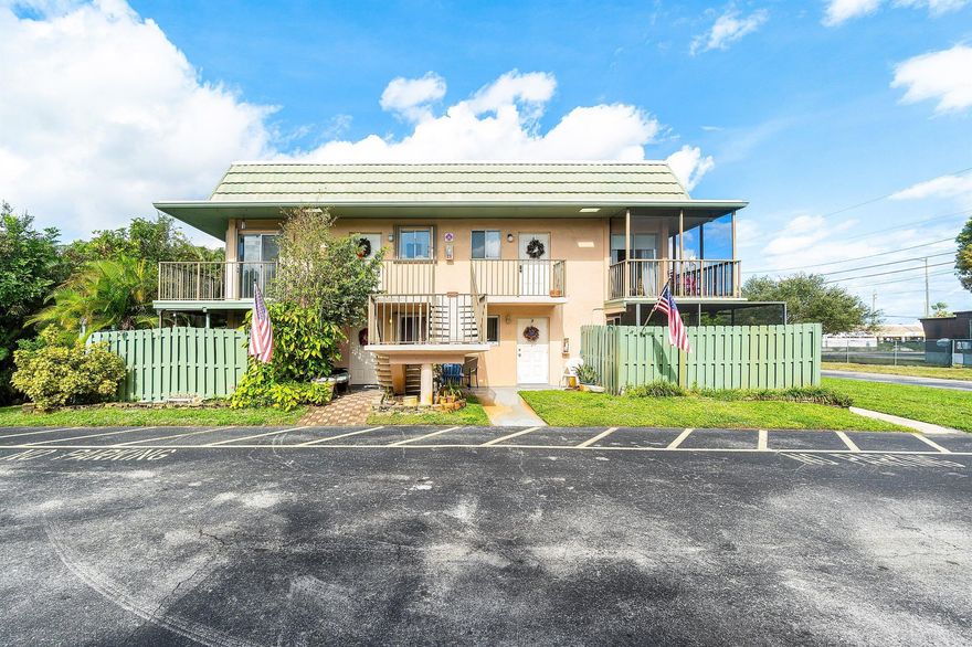 :DONT MISS OUT ON YOUR CHANCE TO OWN THIS WELL KEPT 2 BEDROOM 1 1/2 BATH RARELY AVAILABLE CONDO IN THE SOUGHT AFTER COMMUNITY OF FAIRVIEW VILLAS . ALL AGES , NO RENTAL WAITING PERIOD , PETS ALLOWED , NEWLY SURFACED ROADS AND PARKING SPACES , COMMUNITY POOL , PICNIC AREA , THIS UNIT IS FRESHLY PAINTED  , TONS OF NATURAL LIGHT , WASHER AND DRYER UNDER AIR , WALKIN CLOSET IN MASTER BEDROOM , LARGE COVERED OUTDOOR PRIVATE BALCONY , A/C 2024 , SQUARE D PANEL AND BRAND NEW ROOF BEING PAID IN FULL BY SELLER ,CLOSE TO I95,PBIA AND BEACHES.