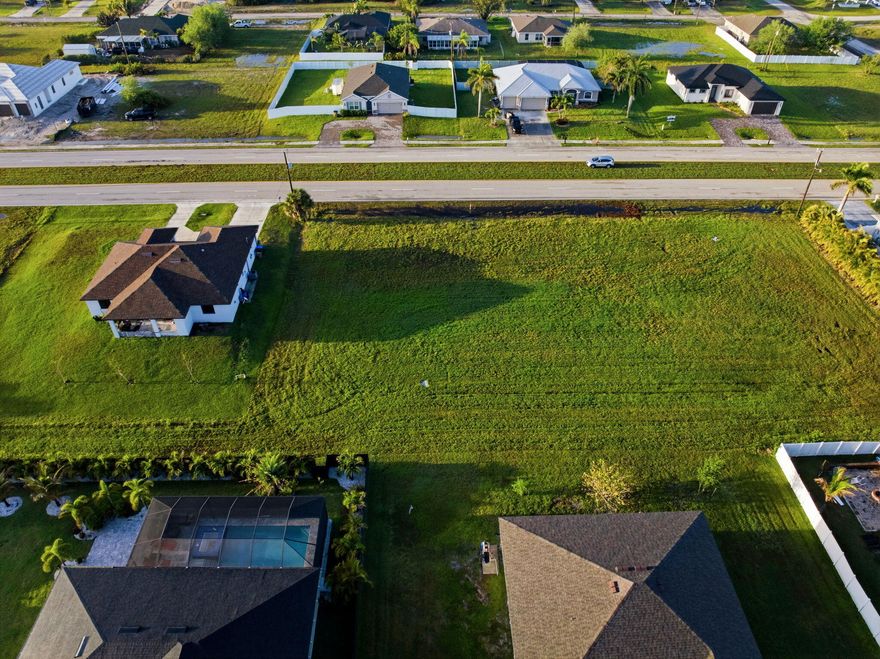Oversized cleared vacant lot for sale!!! Unbeatable Location & Future Growth Potential! Don't miss your chance to own a piece of one of the fastest-growing communities in Cape Coral! The lot provides convenient access to Pine Island and Matlacha, Punta Gorda, Charlotte Harbor, the international airport, downtown and central Fort Myers, as well as the world-famous beaches of Fort Myers, Sanibel, and Captiva. With nearby schools, parks, boat ramps, shopping, restaurants, golf courses, and a family fun park, you'll have everything you need just minutes from your doorstep. An exceptional opportunity to build in a prime location that blends growth, convenience, and the Florida lifestyle.