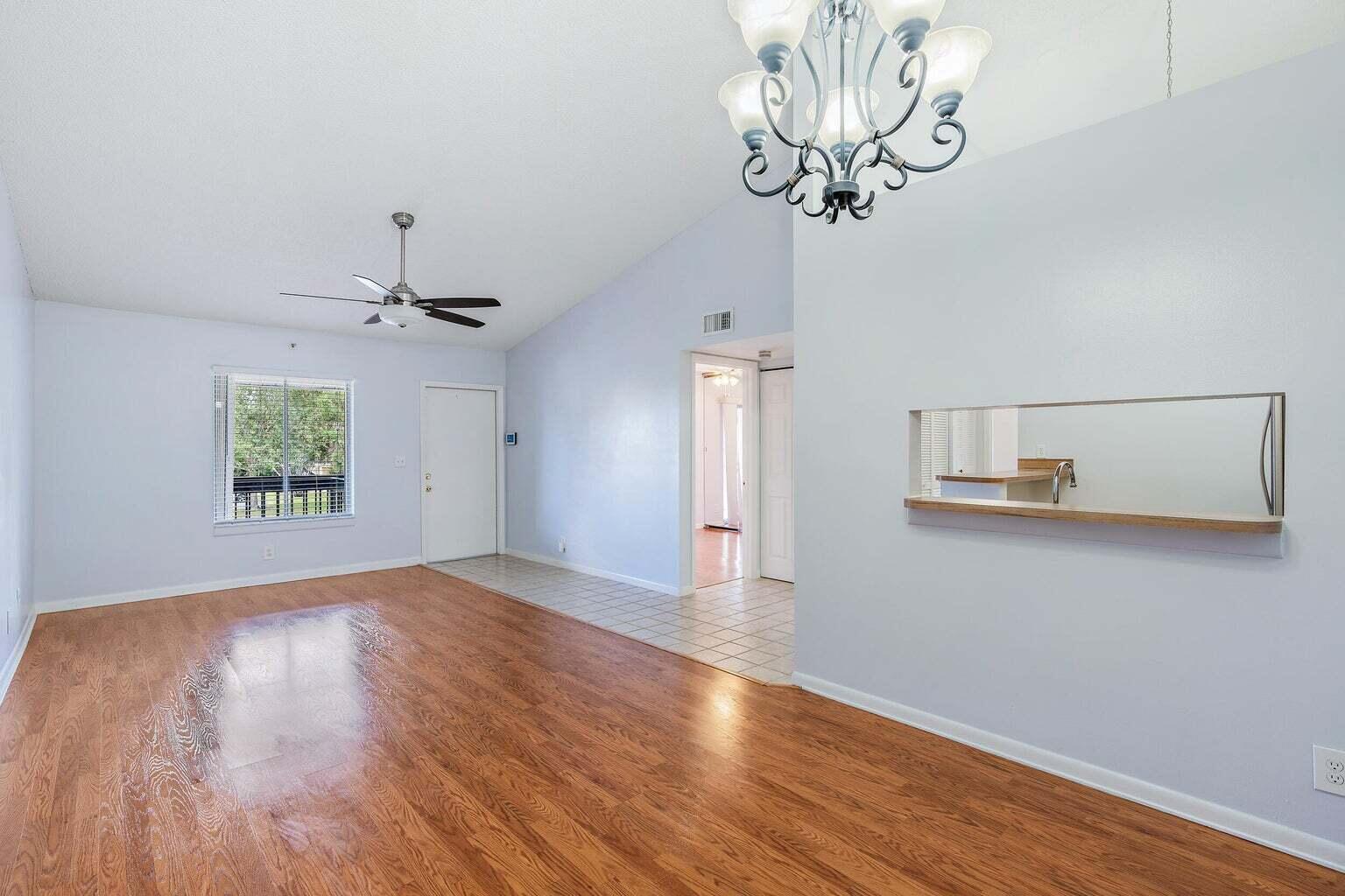 Bright & Airy 2 Bedroom, 2 Bathroom Second floor Fernwood Model Condo. Exuding Vaulted Ceilings, Beautiful Laminate/Wood Floors, Newer Appliances; Full Size Washer and Dryer, New A/C; Accordion Hurricane Shutters, Large Screened Patio. 2 Assigned Parking Spaces, Community Pool, Tennis, Close to I-95, Grocery Shopping, Restaurants etc. Zoned to A+ Jupiter Schools!