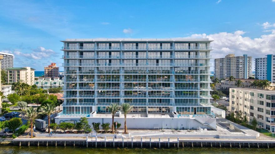 Boutique waterfront new construction with limited inventory remaining. Entourage in the Sun is a 10-story condominium comprised of only 42 residences, offering direct Intracoastal views from every home, private elevator entry, and expansive terraces. Investor-friendly rental policy allows 30-day minimum leases up to 12 times per year, a rare advantage for new waterfront development in South Florida. Design selections have already been finalized, including Michigan Blanco 36x36 matte flooring and white cabinetry, delivering a clean, modern aesthetic attractive to both end users and tenants. Amenities include a waterfront pool and jacuzzi, fitness center, club lounge, and private dock with two resident boat slips. Estimated delivery February 2026.