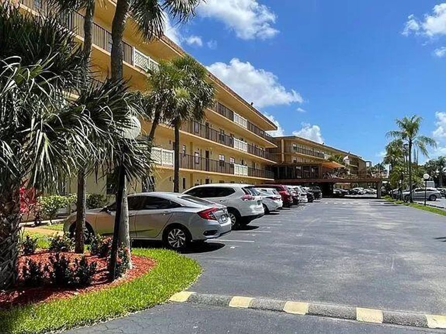 !!!!! INVESTORS WELCOME!!  NO RENTAL RESTRICTIONS***BUILDING FOR ALL AGES!!INSIDE UNIT!! It's already rented with a great tenant!!!!Clean and bright 1 bedroom 1 1'/2 bath on top floor condo.A BRAND NEW A/C UNIT is being installed.FULL SIZE washer/dryer. IMPACT WINDOW in master.NO assessment! Well-kept building with security cameras, elevator, and pool. HOA includes water, cable and high-speed internet. Association requires 695 credit score. No pets. Brand new water heater installed on 10/22. Tenant has been there since 11/21 and has never been late or missed payment. Lease ends on 10/31/23 but can be renew. Parking lot is close to the entrance.