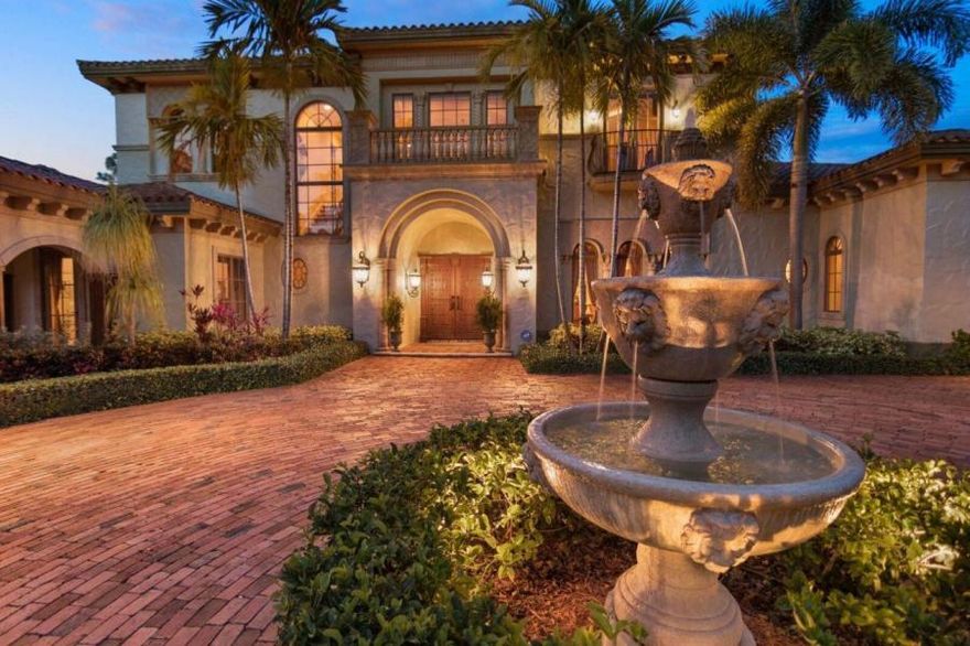 Experience old world charm in this classic beauty that sits on 6.3 acres on the Intracoastal Waterway. This estate home can accommodate adding additional homes on the property, a survey is available. Built in 2004 by OnShore Construction, ensuring the highest level of CBS construction. Features include all impact glass, the ultimate chef's kitchen, 3 fireplaces, beautiful use of pecky cypress & cast stone, unique ceiling designs, 250 bottle wine room, 15KW generator, 4 car garage & deep pool w/ spa. MasterMacArthur, Jupiter Hills and other premier golf courses are less than 10 minute drive away. Two car garage on north side is insulated, air conditioned & carpeted. 2nd bedroom was converted into a billiard room but simple to change back to a bedroom. Billiard room has wet bar and fridg